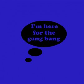 Tee shirt Gangbang noir/bleu royal