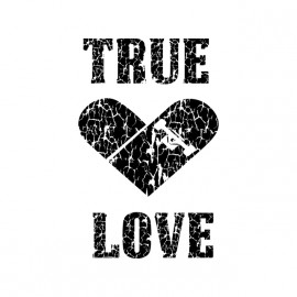 tee shirt true love skater blanc
