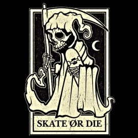 tee shirt skate or die black