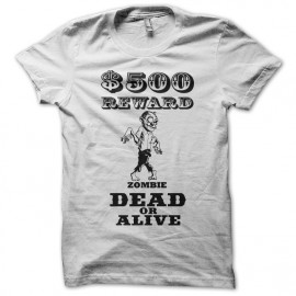 tee shirt reward zombie blanc