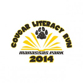 tee shirt cougar literacy run 2014 blanc