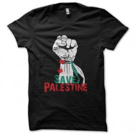 tee shirt save palestine noir