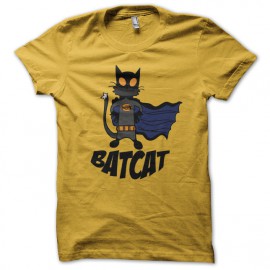 tee shirt Bat Cat jaune