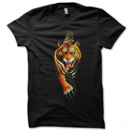 tee shirt tiger black