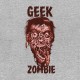 tee shirt Geek Zombie grey