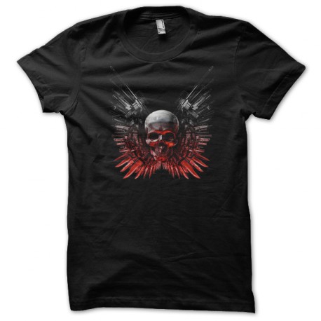 tee shirt the expendables skull black