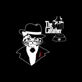 tee shirt the Catfather noir