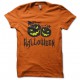Tee Shirt Halloween Black on Orange