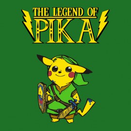 tee shirt The legend of pika green