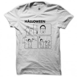 tee shirt halloween blanc