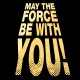 Tee Shirt SW May the force be with you NOIR