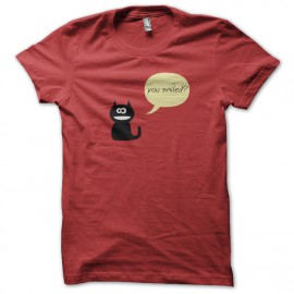 tee shirt you smiled red