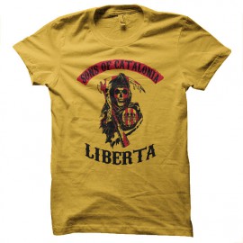 tee shirts Sons of catalonia parodie SOA jaune