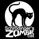 tee shirt schrodinger cat black