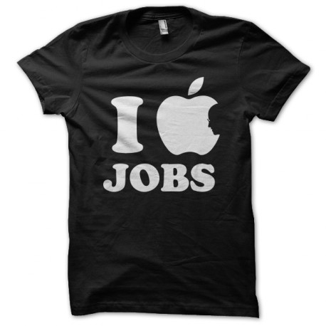 tee shirt I love jobs black