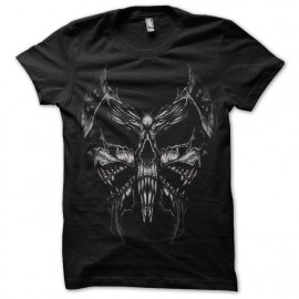 tee shirt skull butterfly noir