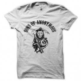 tee shirt sons of anonymous parodie SOA blanc