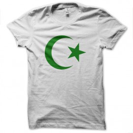 Tee Shirt Islam Green on White