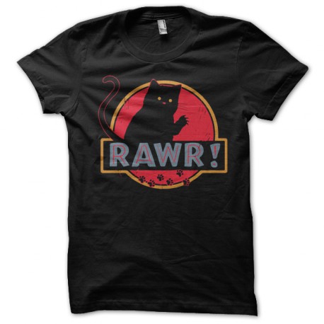 tee shirt Rawr noir