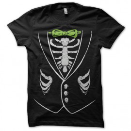 tee shirt skeleton shirts noir