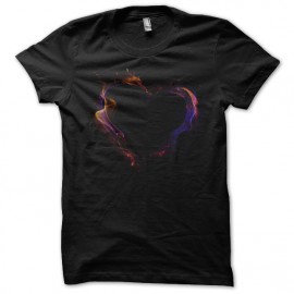 tee shirt design heart art noir