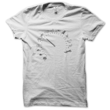 tee shirt Odometer design funny blanc
