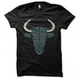 tee shirt bull design art noir