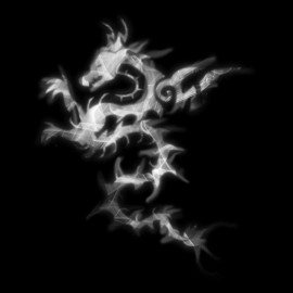 tee shirt smoke dragon noir