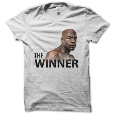 tee shirt the winner blanc