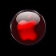 tee shirt red apple noir