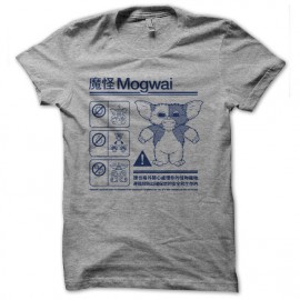 tee shirt mogwai notice gris