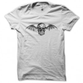 tee shirt skull devil blanc
