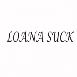 Tee shirt Loana Suck noir/blanc
