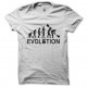 tee shirt evolution rock blanc