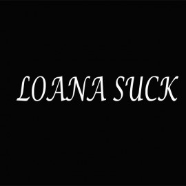 Tee shirt Loana Suck blanc/noir
