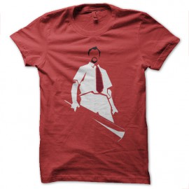 tee shirt shaun of the dead rouge