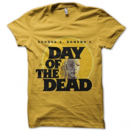 tee shirt day of the dead jaune