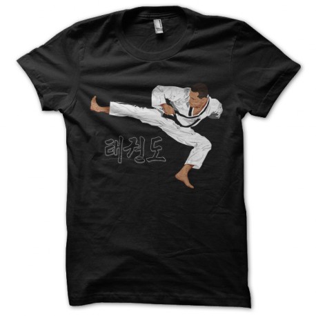 tee shirt taekwondo noir
