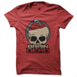tee shirt braindead grenade rouge