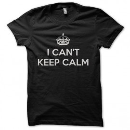 tee shirt i can't keep calm noir