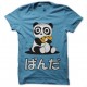 tee shirt panda surprise turquoise
