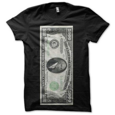 Tee shirt us dollar 5000 noir