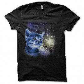 tee shirt le chat dans l'espace