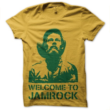 tee shirt jami rock reggae jaune