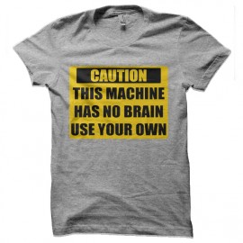 tee shirt attention cerveau