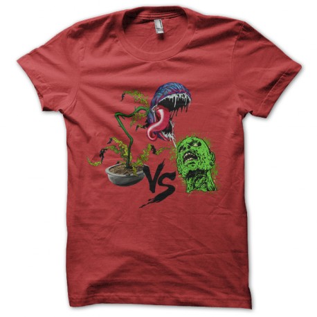 tee shirt plant vs zombie rouge