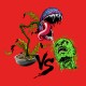 tee shirt plant vs zombie rouge