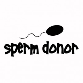 Tee shirt Sperm Donor noir/blanc