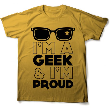 tee shirt fier d etre geek