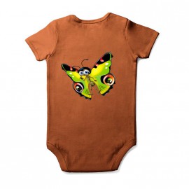Body papillon pour enfant Baby Orange Courtes